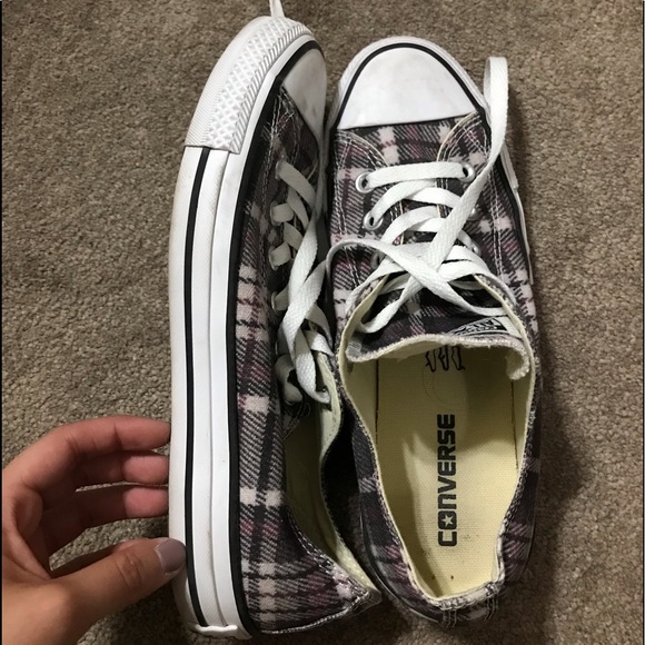 Purple Plaid Converse - Picture 5 of 5